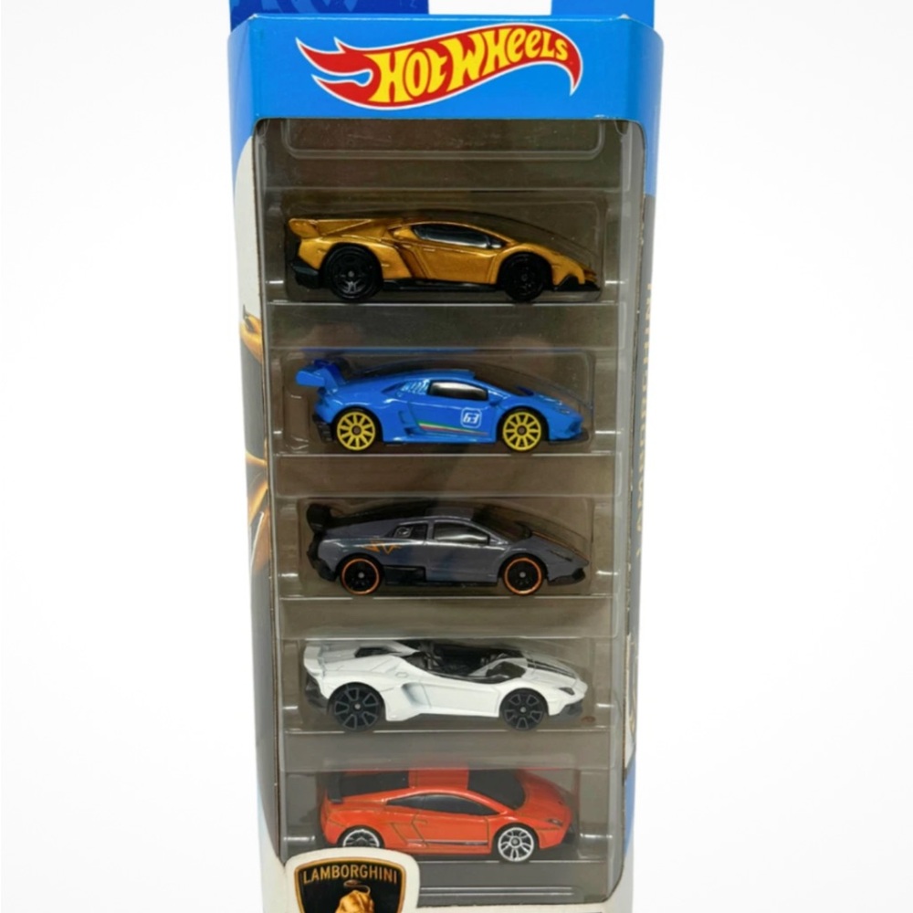 Collectible HotWheels Lamborghini Retired 2020, 5 pack DieCast BNIP
